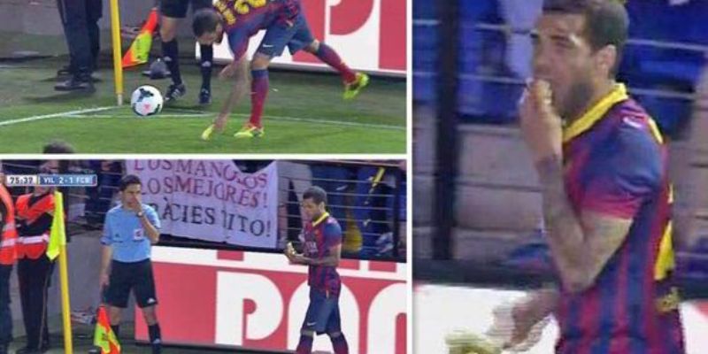 Dani Alves xử lý tình huống phân biệt chủng tộc rất hài hước và tinh tế